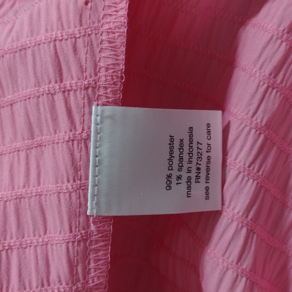 Elizabeth & James Pink Puff Sleeve Mini Dress Size L NWT - Picture 8 of 11